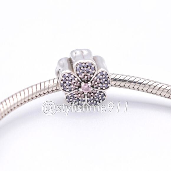 Authentic PANDORA Sparkling Primrose Charm - 791481PCZ - Picture 4 of 11